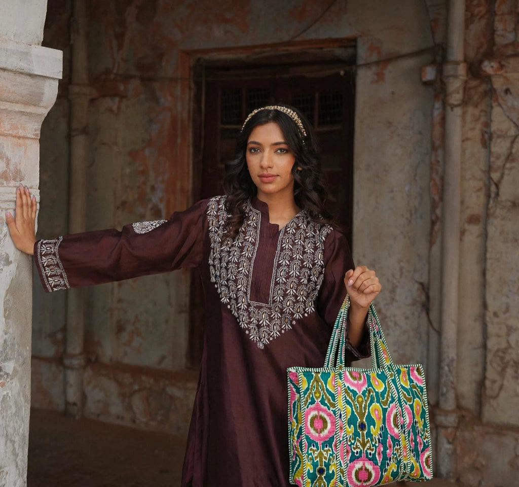 Emerald Bohemian Tote