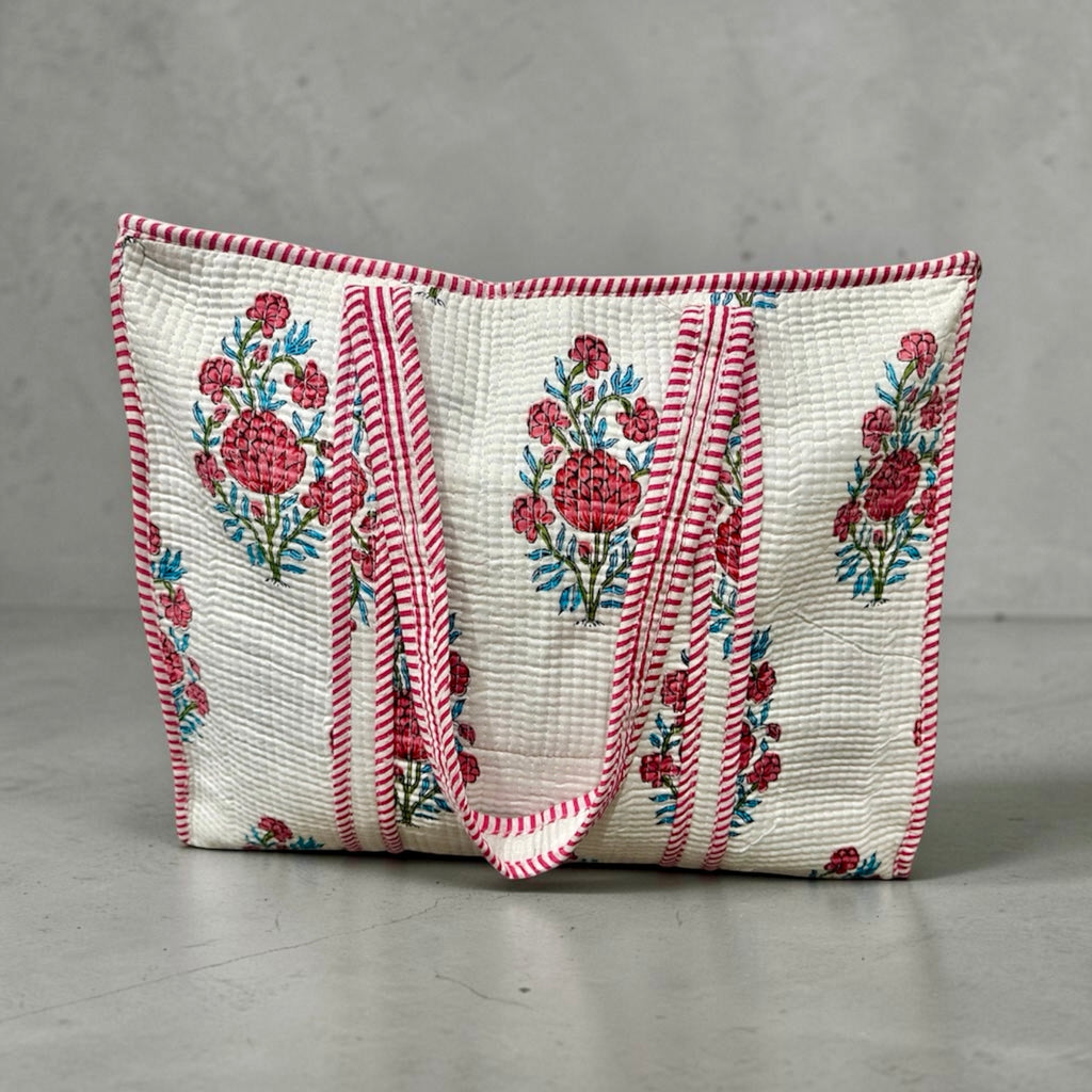 Vintage Peony Carryall