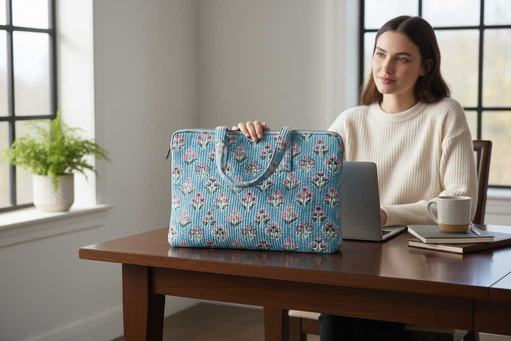 Powder Blue Laptop Case