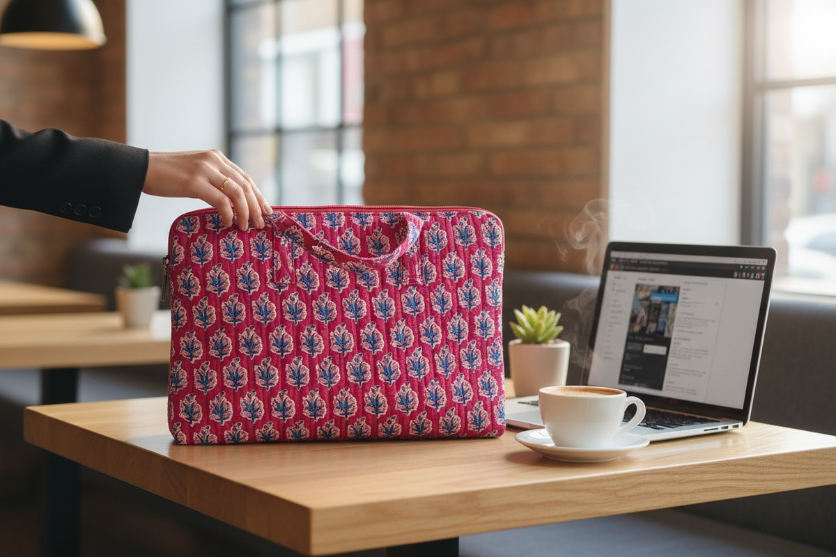 Pink Blossom Laptop Case