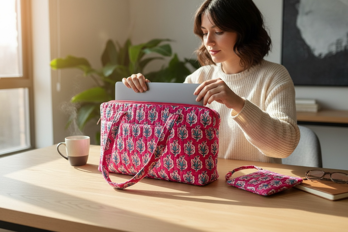 Pink Blossom Laptop Case